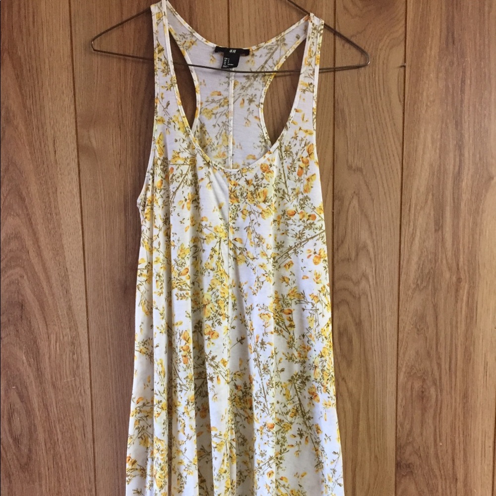 Yellow floral dress